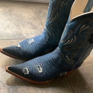 Denim cowboy boots 👢 mens